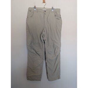 Columbia Mens Beige Cargo Pants Size 32 With Pockets Hiking Outdoor
